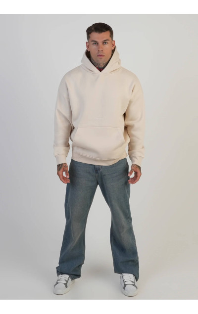 Sik Silk Herren Beiger Graphic Hoodie