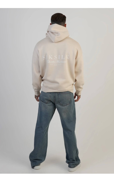 Sik Silk Herren Beiger Graphic Hoodie