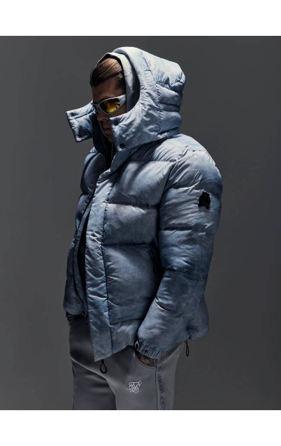 Sik Silk Light Grey Puffer Jacket