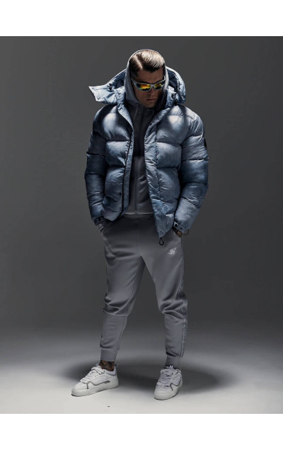 Sik Silk Pánska Svetlosivá Bunda Puffer