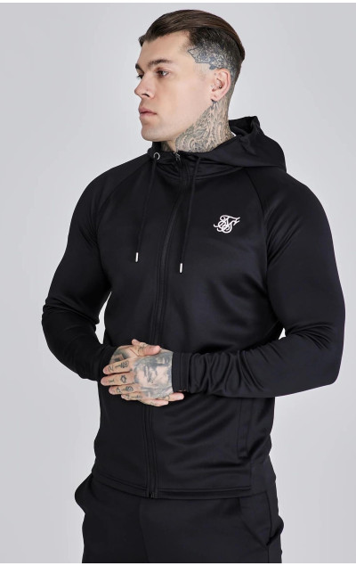 Sik Silk Black Essentials Hoodie and Joggers Set