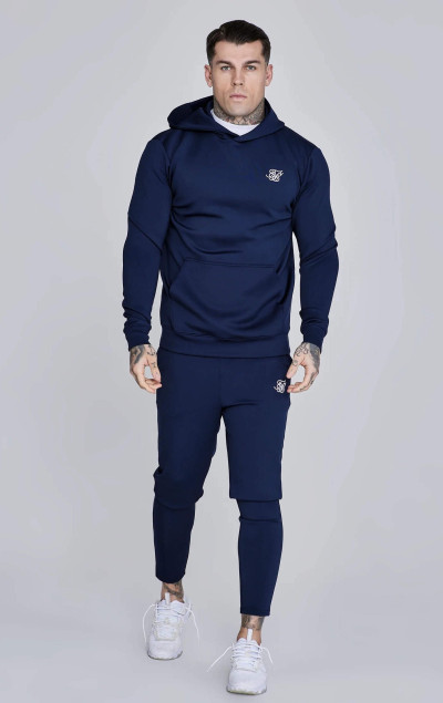 Sik Silk Herren Blauer Trainingsanzug Overhead Essentials