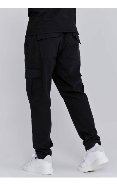 Sik Silk Herren Schwarze Cargo-Hose