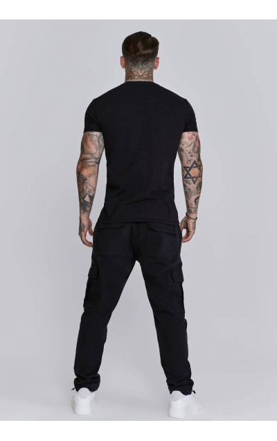 Sik Silk Black Cargo Pants