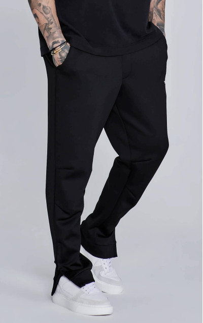 Sik Silk Męskie Czarne Spodnie Dresowe Essential Poly