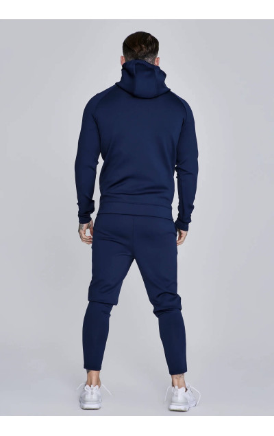 Sik Silk Pánská Modrá Mikina Essentials Poly Full Zip