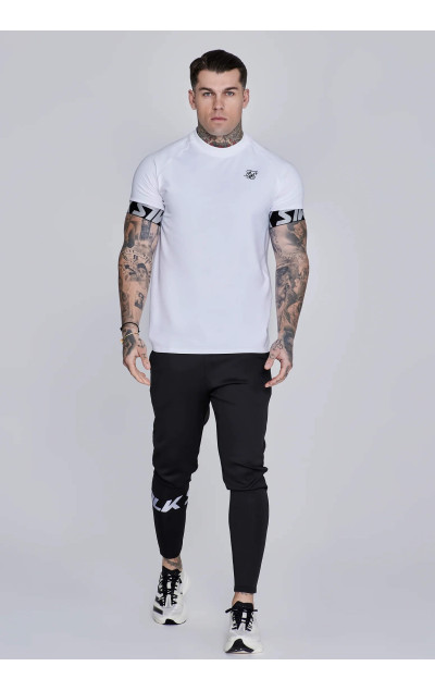 Sik Silk Tricou alb Tech pentru bărbați