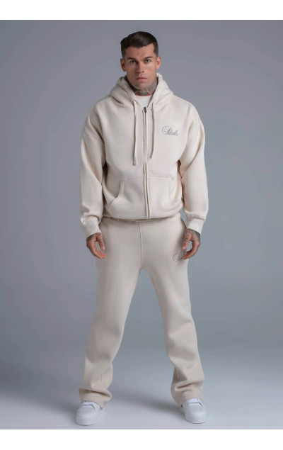 Sik Silk Pánská Béžová Essentials Full Zip