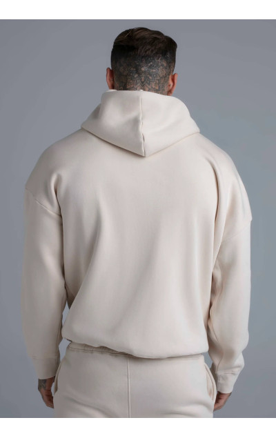 Sik Silk Pánska Béžová Mikina Essentials Full Zip