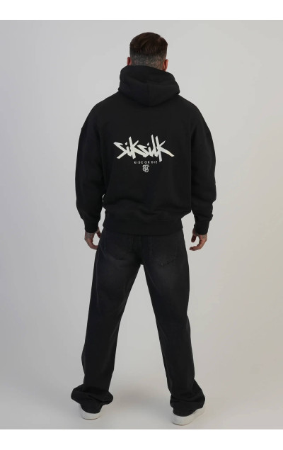 Sik Silk Black Graphic Hoodie