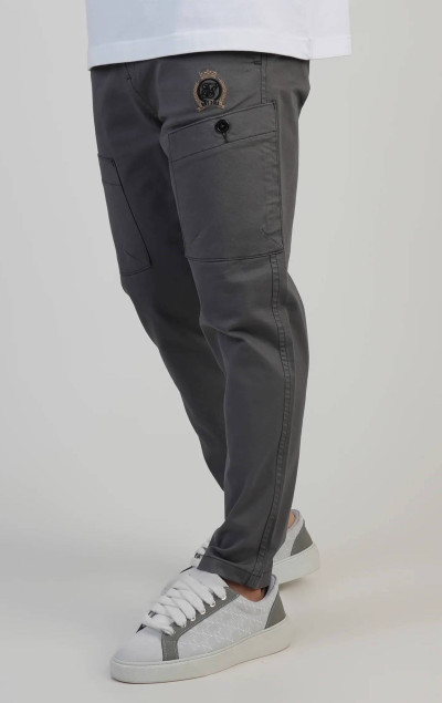 Sik Silk Pantaloni Gri Smart Cargo Pentru Bărbați