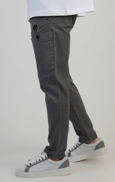 Sik Silk Grey Smart Cargo Trousers