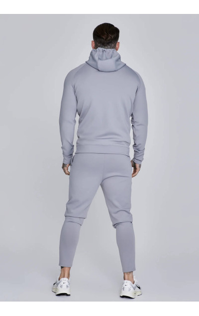 Sik Silk Hanorac Gri Essentials Poly Full Zip Pentru Bărbați