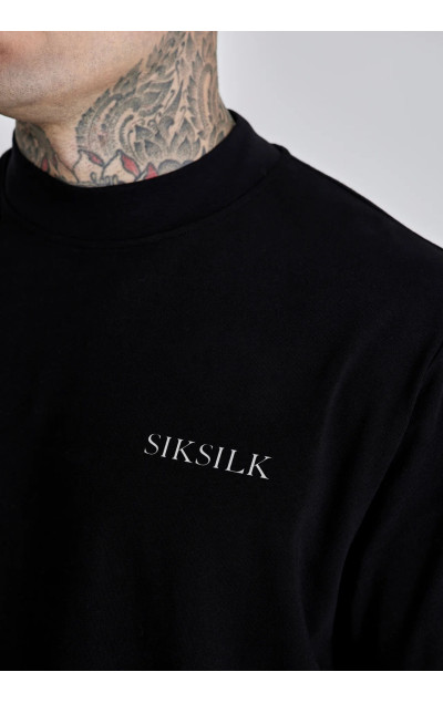 Sik Silk Men’s Black Graphic T-Shirt