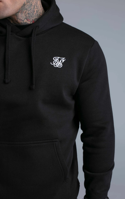 Sik Silk Men’s Black Essentials Hoodie