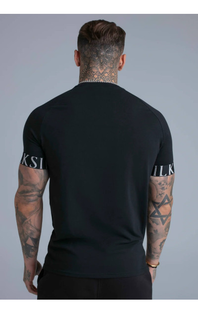 Sik Silk Pánské Černé Tričko Tech