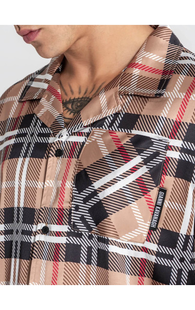 Gianni Kavanagh Férfi Színes Ing British Satin