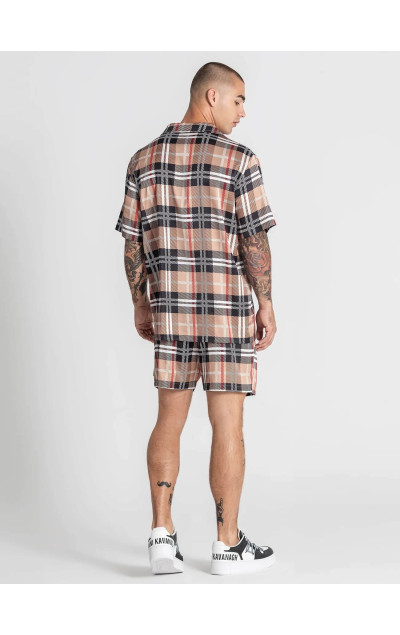 Gianni Kavanagh Herren Buntes Hemd British Satin