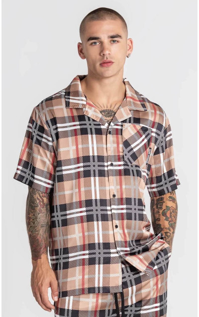 Gianni Kavanagh Herren Buntes Hemd British Satin