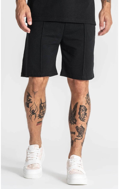 Gianni Kavanagh Herren Schwarze Shorts GK Piquet