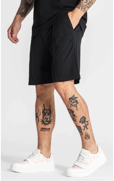 Gianni Kavanagh Men’s Black GK Piquet Shorts