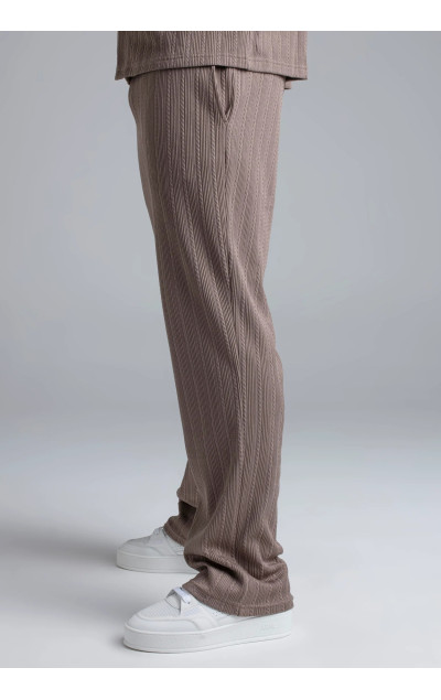 Sik Silk Pantaloni Maro Pentru Bărbați Textured Track