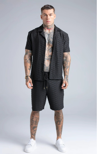 Sik Silk Black Towelling Shorts
