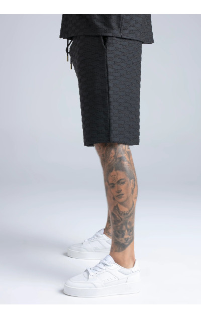 Sik Silk Pantaloni Scurți Negri Pentru Bărbați Towelling