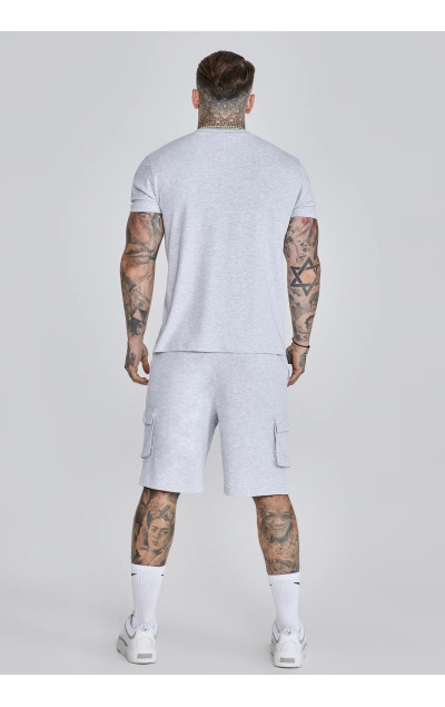 Sik Silk Pánsky Šedý Set Tričko Kraťasy