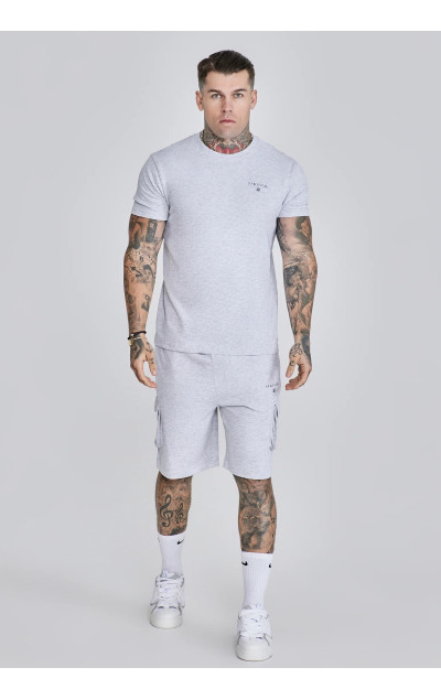 Sik Silk Grey T-Shirt and Shorts Set