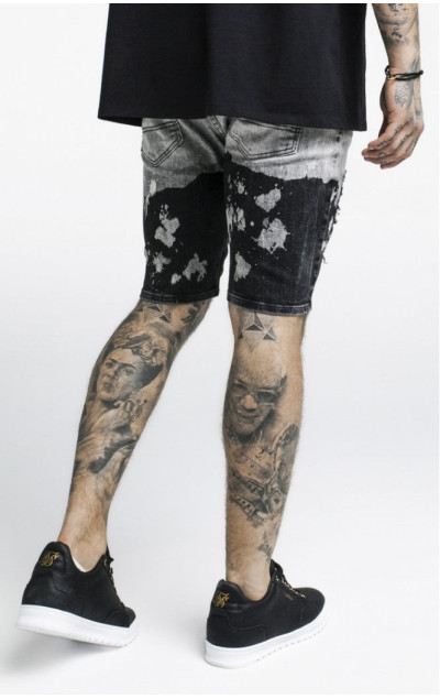 Sik Silk Dip-Dye Denim Shorts