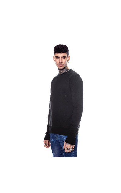 Favela Distressed Sweatshirt Black