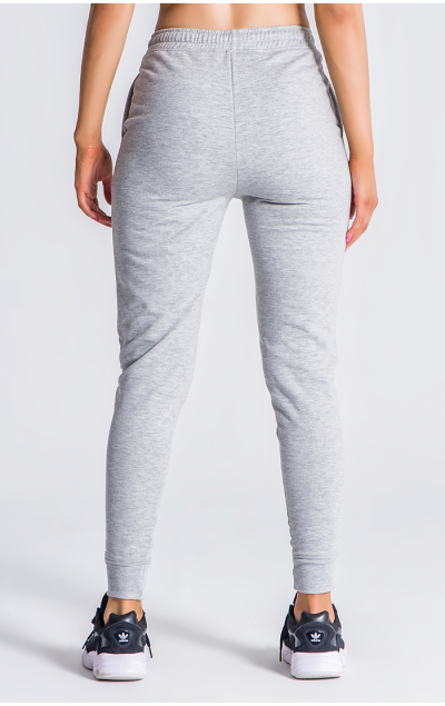 Gianni Kavanagh Grey Melange Joggers With GK White Embroidery