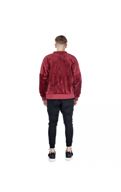 CHICHIMAISON Cherry Velvet Bomber