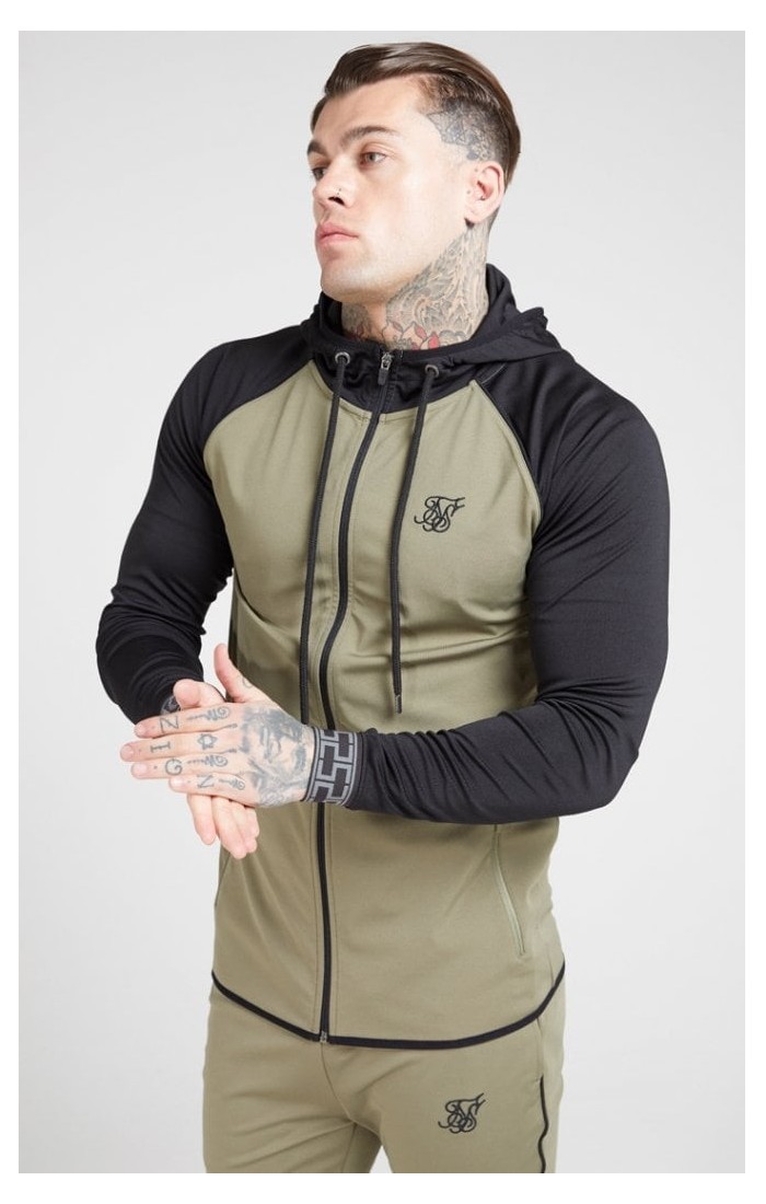 siksilk zip through hoodie