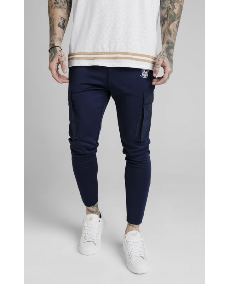 sik silk navy joggers